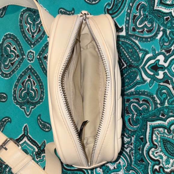 Torrid Faux Leather Quilted Belt Bag in Cream - Picture 6 of 14